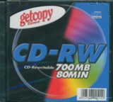 GETCOPY CD-RW Box rewritable 700MB 80MIN