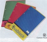 PIGNA Blocco note quablock  4 Fori 80 gr